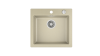 Кухонная мойка CLIVO 50 S-TQ 1B TOPAZ BEIGE